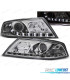 FAROS SKODA OCTAVIA 2 04-08 XENON LUZ DIURNA LED CROMADOS