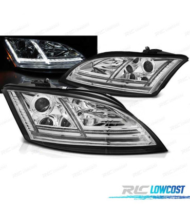 FAROS AUDI TT 8J 06-10 XENON LUZ DIURNA LED DINAMICOS AFS CROMADO