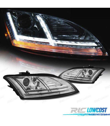 FAROS AUDI TT 8J 10-14 XENON LUZ DIURNA LED DINAMICOS AFS CROMADO