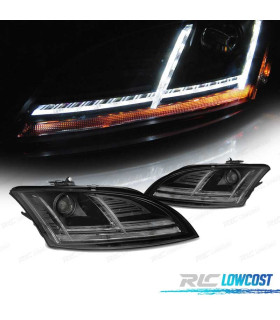 FAROS AUDI TT 8J 10-14 XENON LUZ DIURNA LED DINAMICOS AFS NEGRO