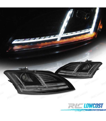 FAROS AUDI TT 8J 10-14 XENON LUZ DIURNA LED DINAMICOS AFS NEGRO