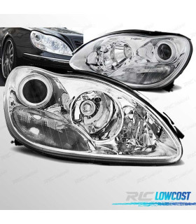FAROS MERCEDES W220 CLASE S 98-02 XENON CROMADO