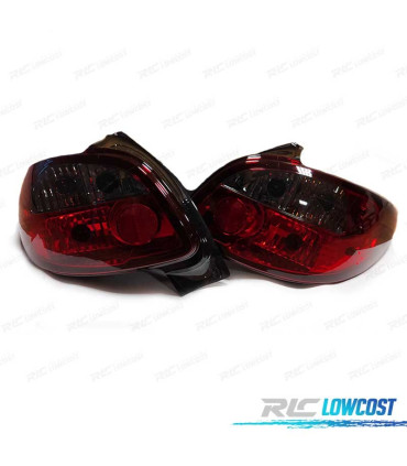 PILOTOS PARA PEUGEOT 206 98-09 ROJO GRIS