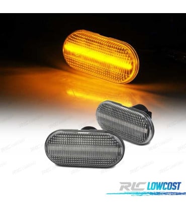 INTERMITENTES LATERALES NISSAN OPEL MOVANO VIVARO RENAULT CLIO MEGANE TWINGO SCENIC LED DINAMICOS BLANCO