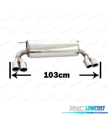 ESCAPE DEPORTIVO BMW F30 F31 320 316 LOOK M DOBLE SALIDA