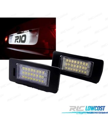 LUCES MATRÍCULA AUDI Q5 A4 A5 A1 TT VOLKSWAGEN VW PASSAT B6 KOMBI SKODA CANBUS LED