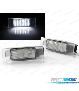 LUCES MATRÍCULA LED PEUGEOT 106 307 308 406 407 CITROEN C3 C4 C5