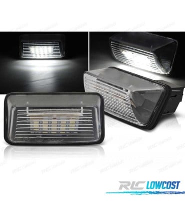 LUCES MATRÍCULA LED PEUGEOT 206 306 307 PARTNER CITROEN C3 C5 XARA BERLINGO SAXO