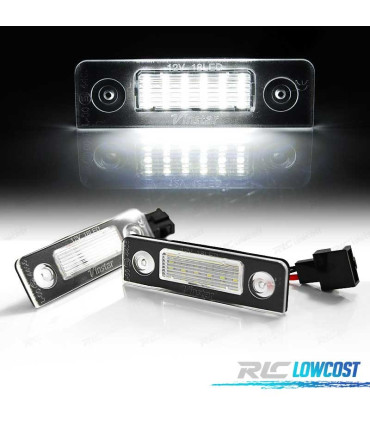 LUCES MATRÍCULA LED SKODA OCTAVIA 09-12 ROOMSTER 06-10 CANBUS