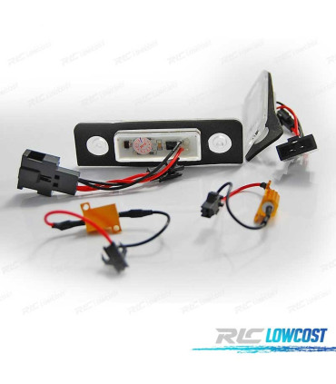 LUCES MATRÍCULA LED SKODA OCTAVIA 09-12 ROOMSTER 06-10 CANBUS