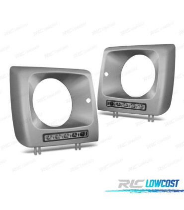 KIT LUZ DIURNA MERCEDES W461 W463 01-12 DELANTERA DRL LED PLATA