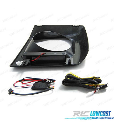 KIT LUZ DIURNA MERCEDES W461 W463 01-12 DELANTERA DRL LED NEGRO