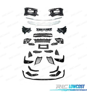 PARAGOLPES DELANTERO BMW G20 G21 19-22 LOOK M PERFORMANCE LIP NEGRO BRILLO ACC PDC