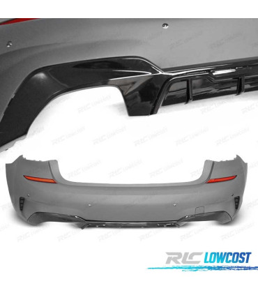PARAGOLPES TRASERO BMW G20 19- LOOK M PERFORMANCE PDC NEGRO BRILLO