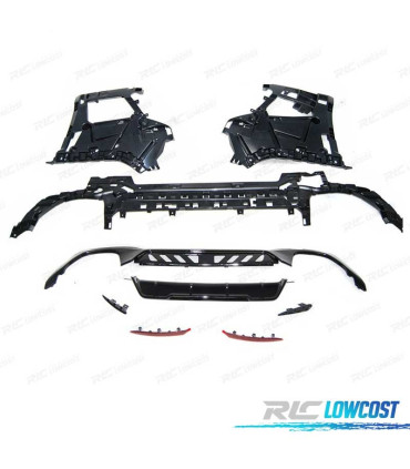 PARAGOLPES TRASERO BMW G20 19- LOOK M PERFORMANCE PDC NEGRO BRILLO