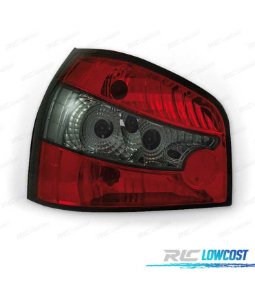 PILOTOS AUDI A3 8L 96-00 HATCHBACK ROJO AHUMADO LEX