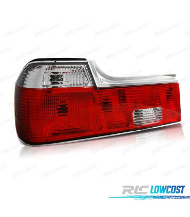 PILOTOS BMW E32 86-94 ROJO BLANCO LEX