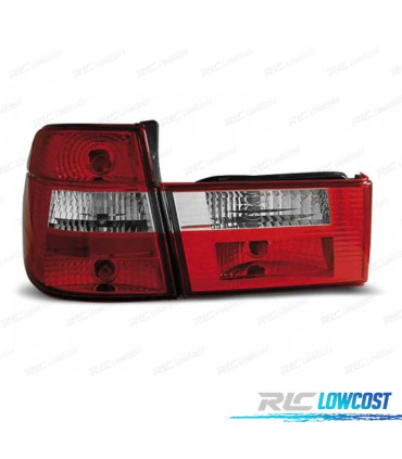 PILOTOS BMW E34 TOURING 91-96 ROJO CROMO LEX