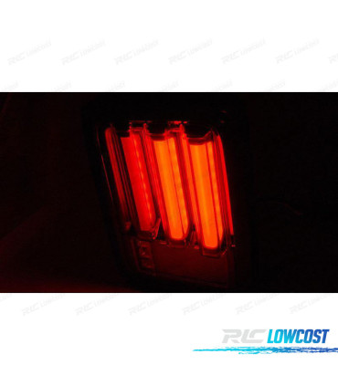 PILOTOS PARA JEEP WRANGLER JK 07-18 LED BAR AHUMADOS NEGRO