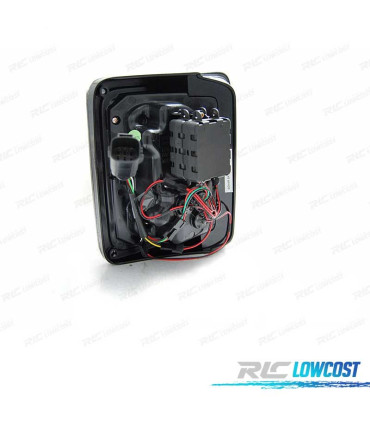 PILOTOS JEEP WRANGLER JK 07-18 LED BAR AHUMADOS NEGRO