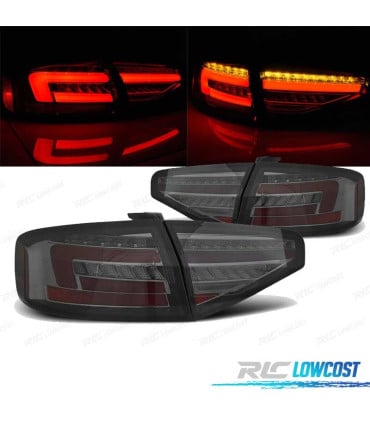 PILOTOS AUDI A4 B8 12-15 SEDAN LED DINÁMICOS AHUMADO POR HALÓGENA