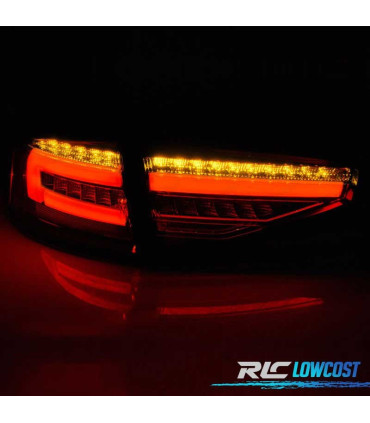 PILOTOS AUDI A4 B8 12-15 SEDAN LED DINÁMICOS AHUMADO POR LED