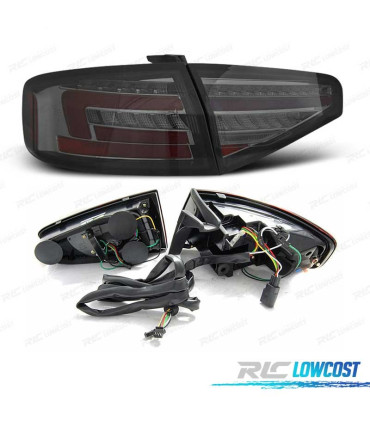 PILOTOS AUDI A4 B8 12-15 SEDAN LED DINÁMICOS AHUMADO POR LED