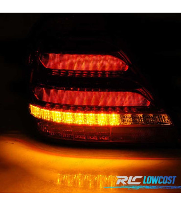 PILOTOS MERCEDES CLASE C W203 SEDAN 00-04 LED DINÁMICOS AHUMADO