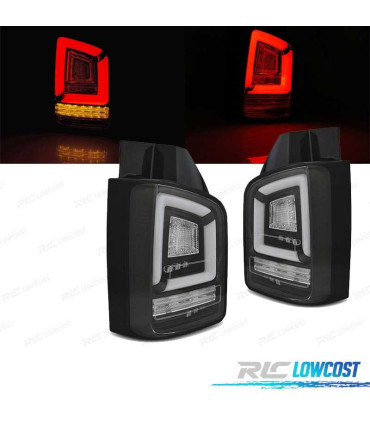 PILOTOS PARA VOLKSWAGEN VW T6 15-19 TR LED DINÁMICOS NEGRO