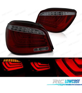PILOTOS BMW E60 LCI 07-10 SEDAN LED ROJO AHUMADO