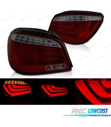 PILOTOS BMW E60 LCI 07-10 SEDAN LED ROJO AHUMADO