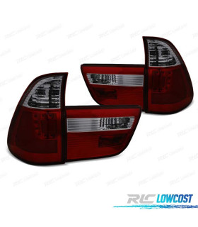 PILOTOS BMW X5 E53 99-03 ROJO AHUMADO LED
