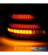 PILOTOS MERCEDES CLASE C W203 SEDAN 00-04 LED DINÁMICOS ROJO AHUMADO
