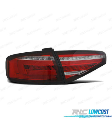 PILOTOS AUDI A4 B8 11-15 SEDAN LED ROJO BLANCO POR HALÓGENA