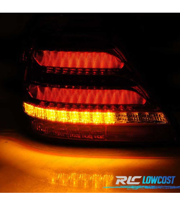 PILOTOS MERCEDES W203 SEDAN 00-04 LED DINÁMICOS ROJO BLANCO
