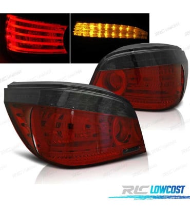 PILOTOS BMW E60 SEDAN 03-07 LED ROJO AHUMADO