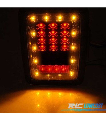 PILOTOS JEEP WRANGLER JK 07-18 LED AHUMADO