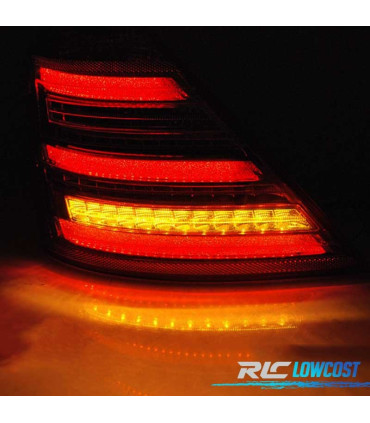 PILOTOS MERCEDES W221 CLASE S 05-09 LED DINÁMICO LOOK W222 ROJO AHUMADO