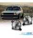 FAROS PARA VOLKSWAGEN VW GOLF MK2 83-91 CROMADO INTERNO