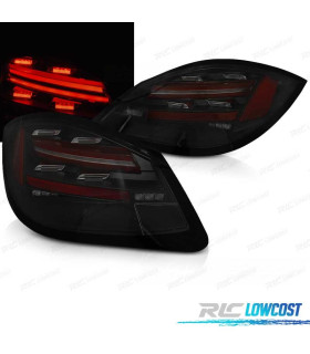 PILOTOS PARA PORSCHE BOXSTER CAYMAN 987 09-12 LED BAR DINAMICOS NEGROS AHUMADOS