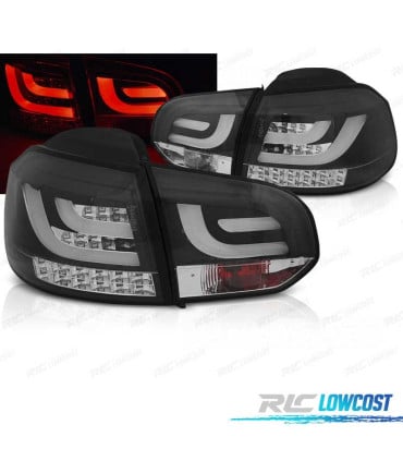 PILOTOS VOLKSWAGEN VW GOLF 6 08-12 LED BAR NEGRO