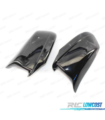 CARCASAS ESPEJOS RETROVISORES BMW F10 F11 F18 LOOK M 11-13 NEGRO BRILLO
