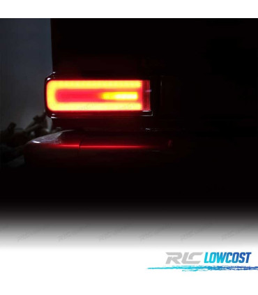 PILOTOS LED DINAMICOS MERCEDES CLASE G W463 07-17 ROJO AHUMADO LOOK AMG G55