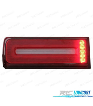 PILOTOS LED DINAMICOS MERCEDES CLASE G W463 07-17 ROJO AHUMADO LOOK AMG G55