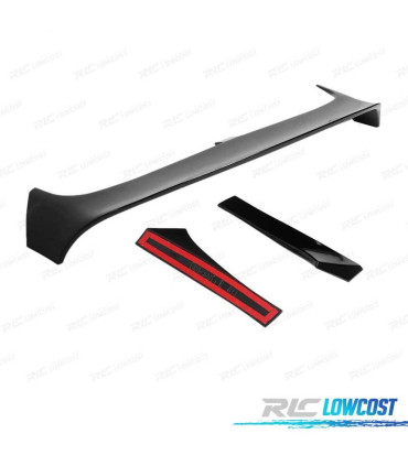 ALERON SPOILER VOLKSWAGEN VW GOLF 7 7.5 LOOK CLUBSPORT NEGRO BRILLO
