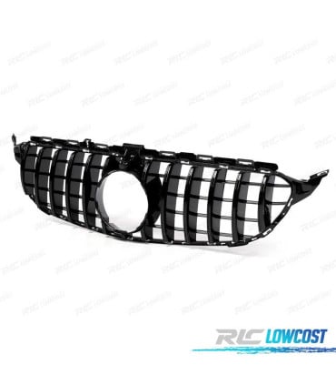 PARRILLA MERCEDES W205 15-17 LOOK AMG GT CAMARA NEGRO BRILLO