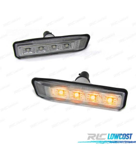 INTERMITENTES LATERALES LED BMW SERIE 3 E36 90-96 FONDO CROMO AHUMADO