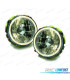 FAROS PARA VOLKSWAGEN VW GOLF MK1 74-83 OJOS ANGEL FONDO CROMO