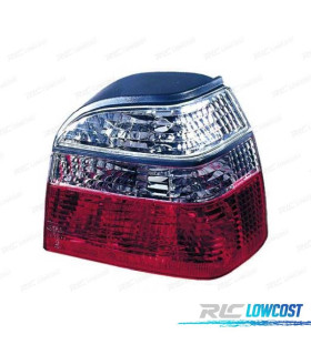 PILOTOS VOLKSWAGEN VW GOLF 3 91-97 ROJO CROMO