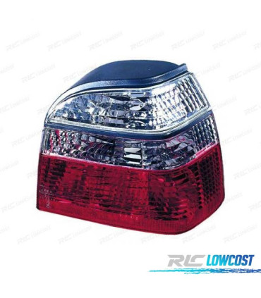 PILOTOS VOLKSWAGEN VW GOLF 3 91-97 ROJO CROMO